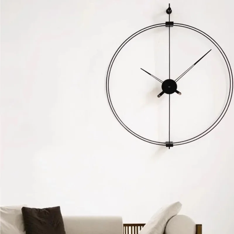 Silent Aesthetic Wall Clock Living Room Art Mural Luxury Digital Restaurant Wall Watch Minimalist Reloj De Pared Home Decoration