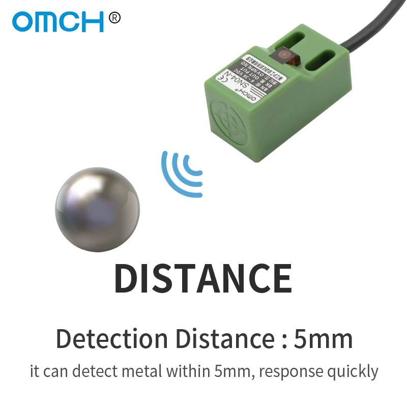 OMCH SN04-N znane SN04N 4mm czujnik zbliżeniowy NPN 3 drutu nie 6-30V DC indukcyjny przełącznik zbliżeniowy