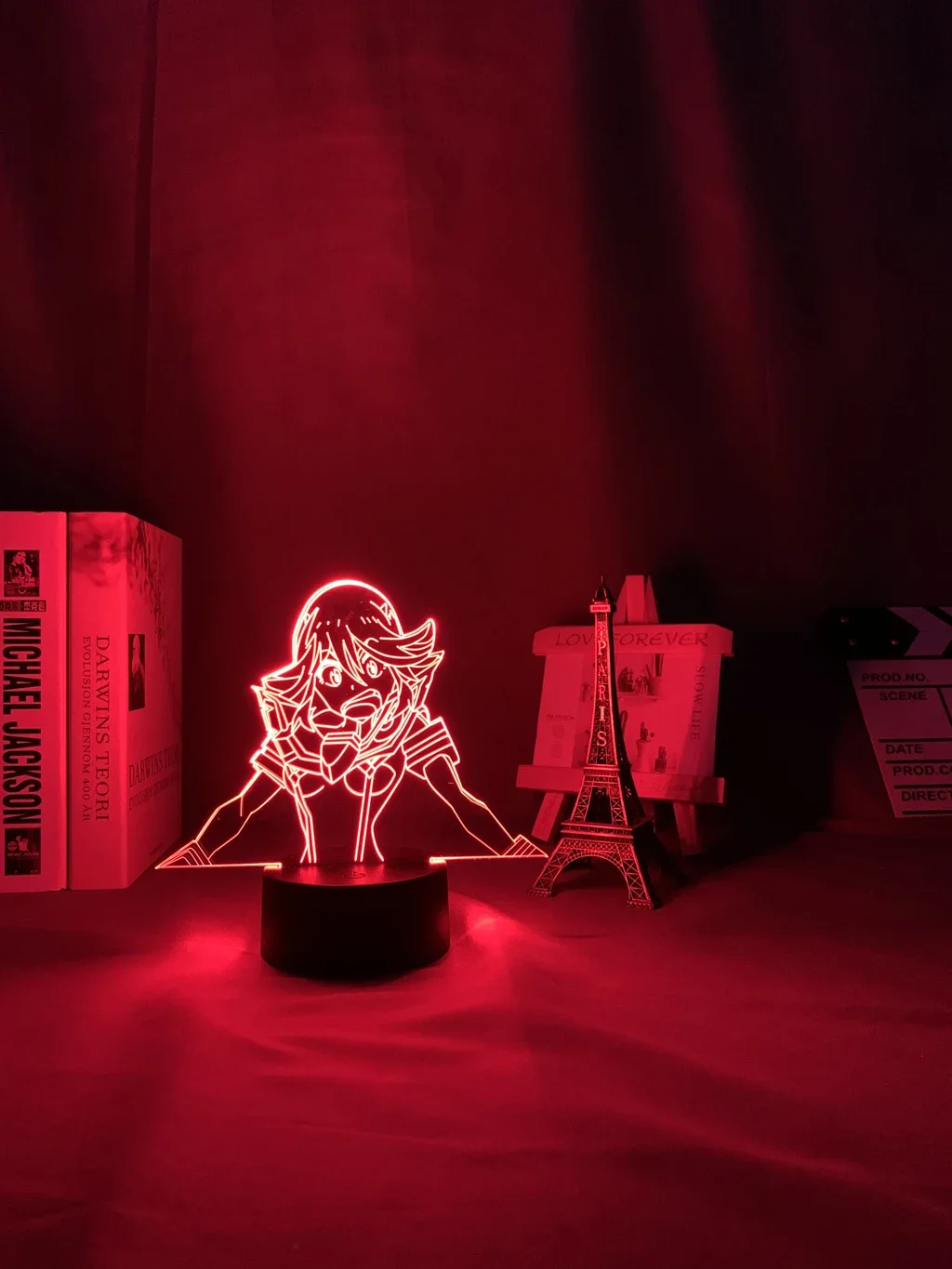 3D Anime LED Light para Decoração do Quarto, Kill La Kill, Ryuko, Matoi, Manga, Luz Noturna, Candeeiro de Mesa, Presente de Aniversário, Quarto, Mesa