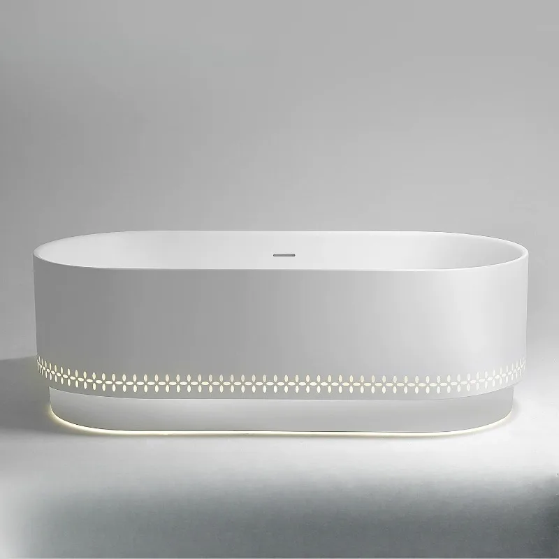 Independent oval art sense, bathtub high luxury hotel homestay home bathtub