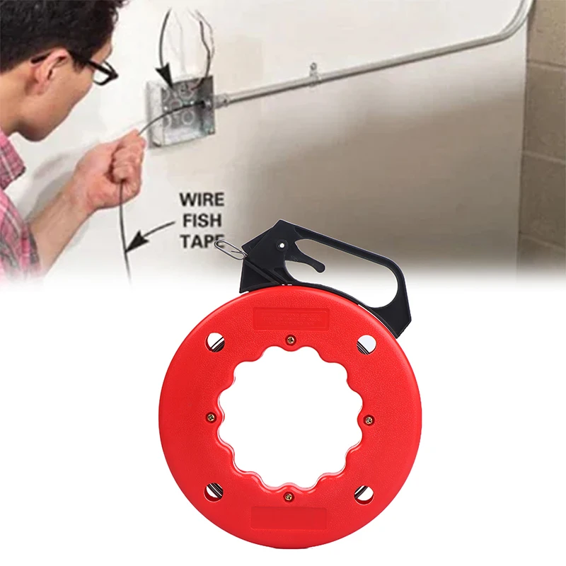 

3 мм стекловолоконный нейлоновый кабель, стержень, кабельный съемник, 5-30 метров, тянущий провод, рыболовный инструмент для обустройства дома