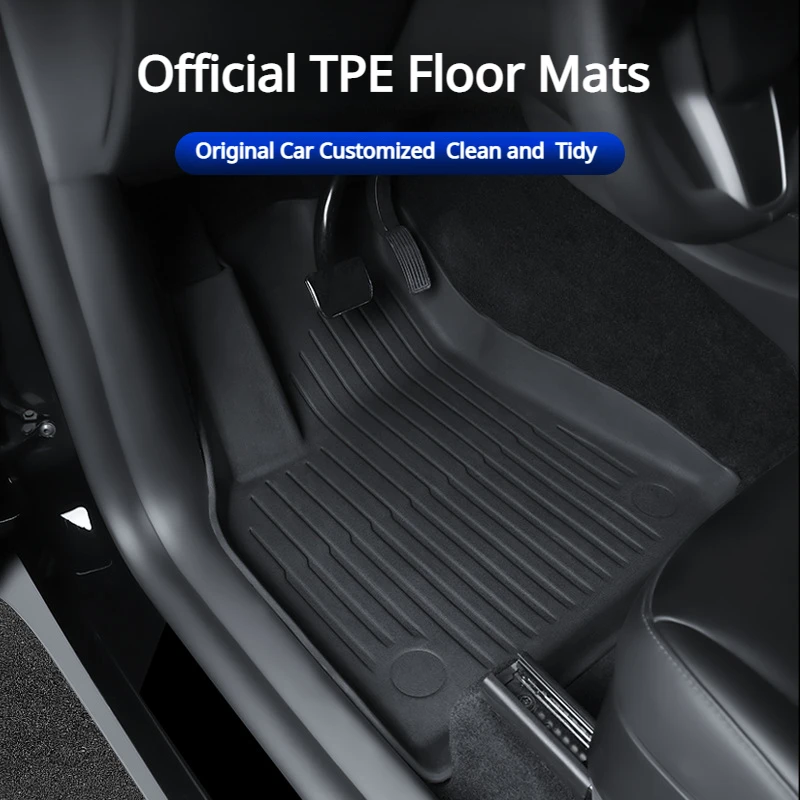 

3D TPE Floor Mats for Tesla Model Y Model 3 Left Right hand drive RHD Modely Model3 Official Foot Pad Fully Surrounded Carpet