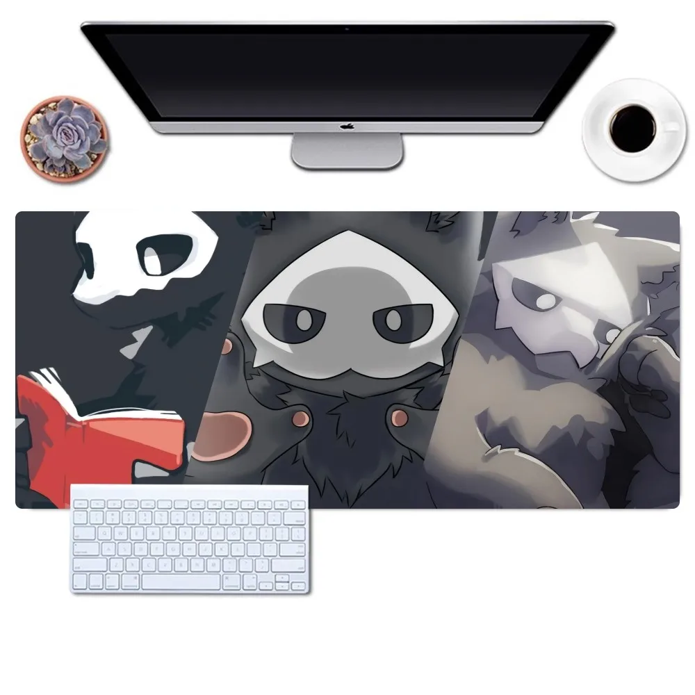 Cute Dark Style Skull Creature Large Mouse Pad, Non-Slip Rubber Desk Mat, Waterproof Extended Gaming Keyboard Pad