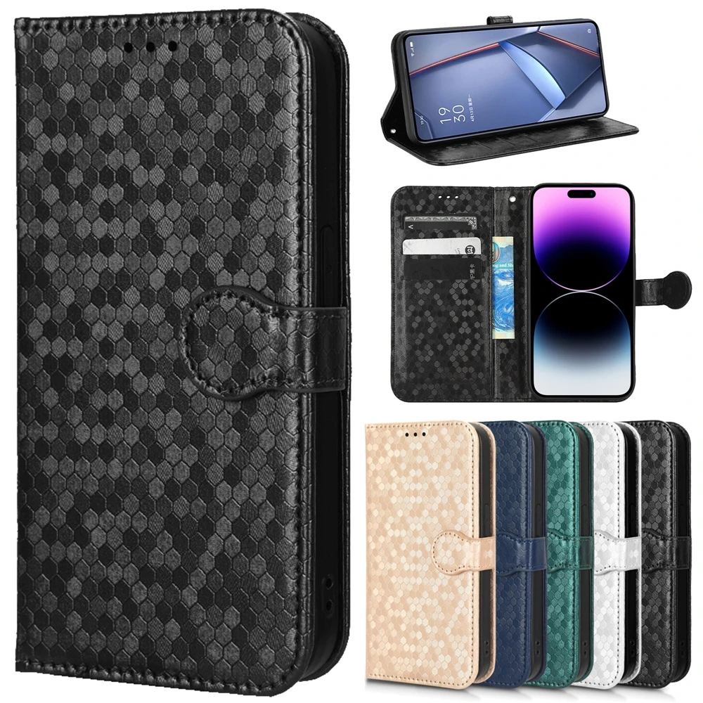 Flip Cover for Funda Oukitel WP13 WP15 WP18 WP16 WP12 Pro WP 13 15 16 18 12 Case 3D Wave Point Leather Wallet Phone Book Cases