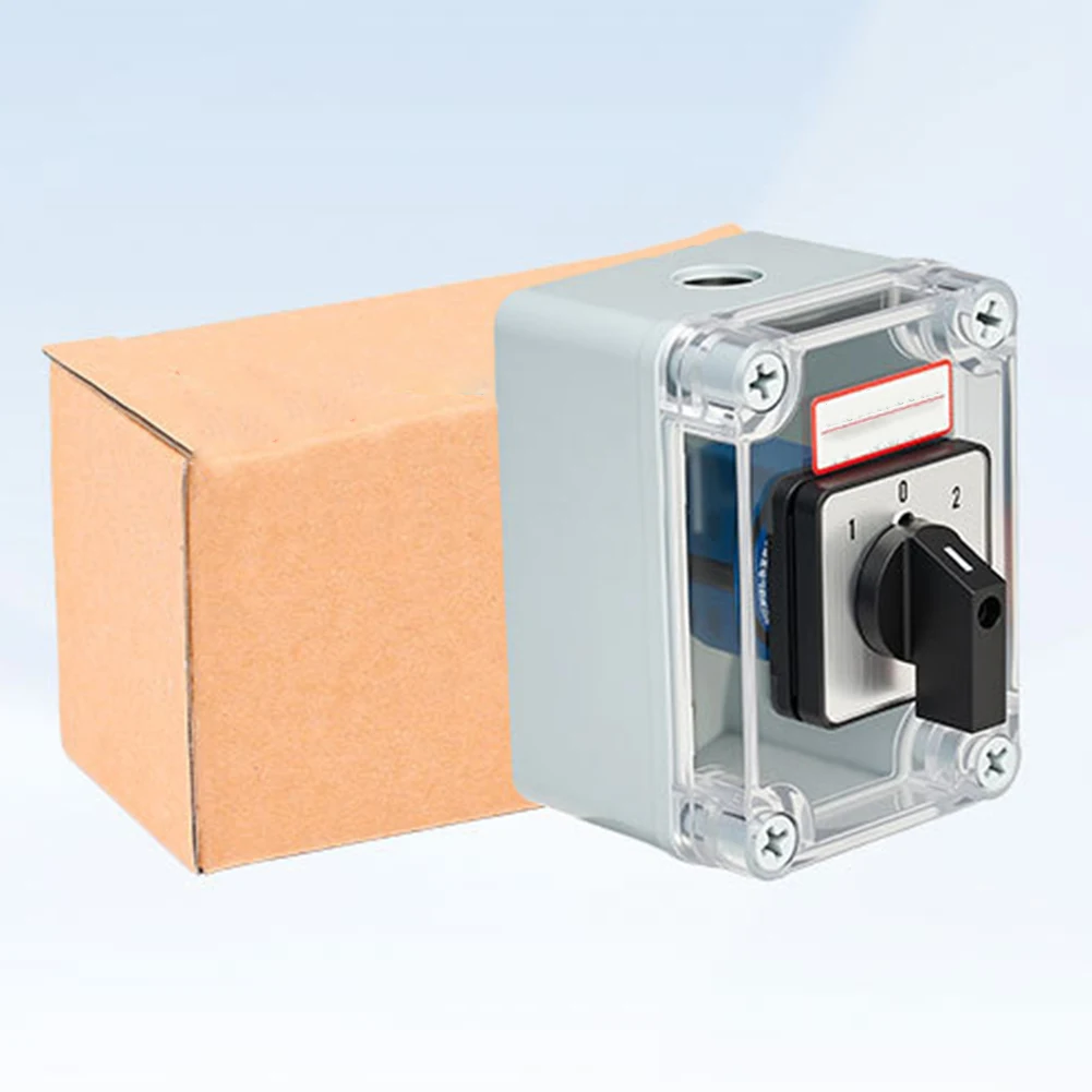 SZW26-20/D202.2TWBF 3 Position 2 Section Rotary Changeover Switch 660V 20A IP65 Protective Box For Industrial Motor Control