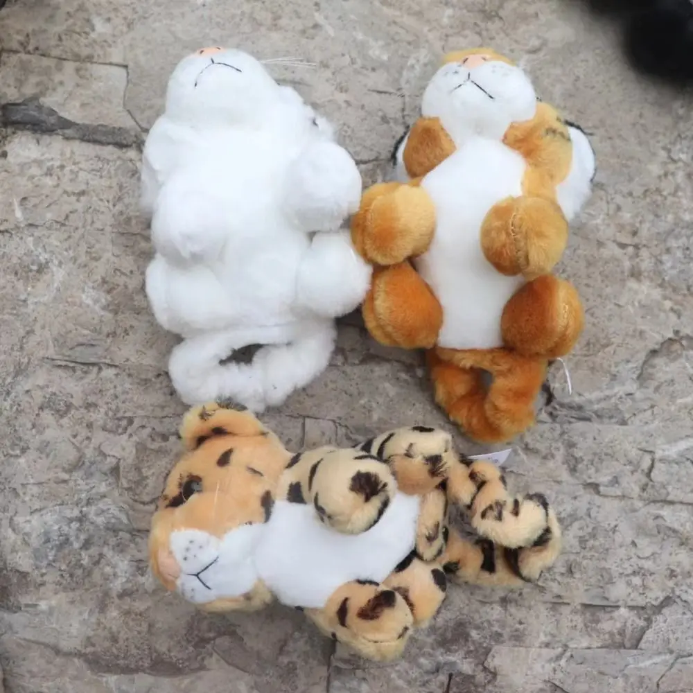 Clip op doek magnetische schouder pluche pluche pop decoratieve staande schouder tijger cartoon giraffe knuffels pop