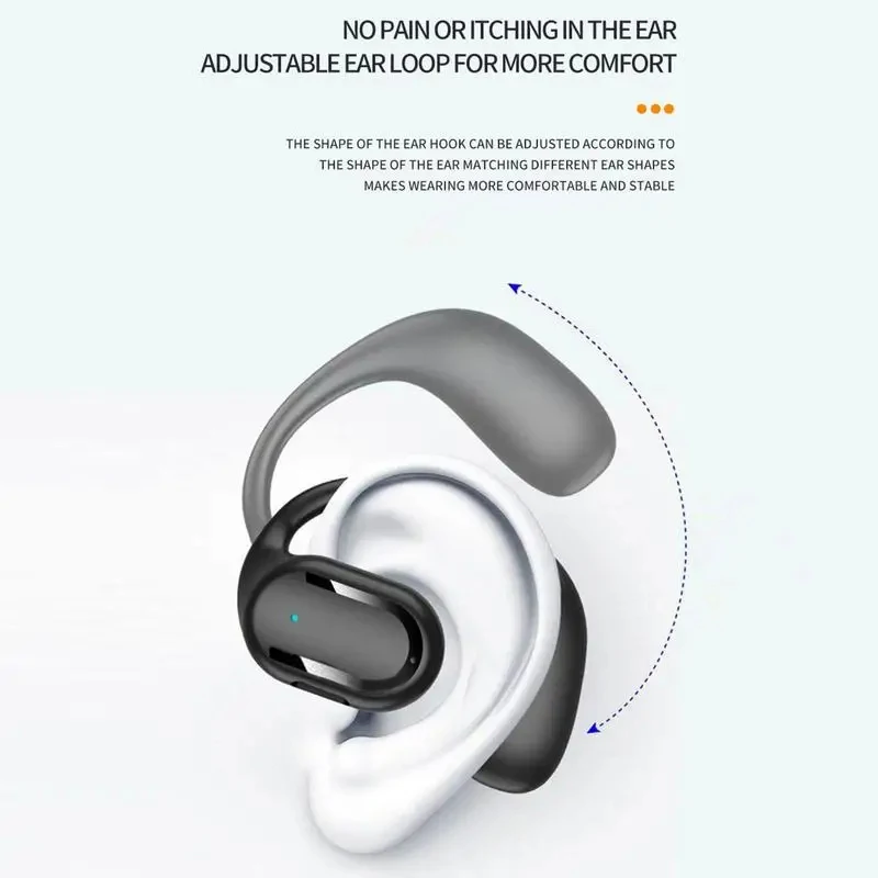 Auriculares inalámbricos con Bluetooth 5,4, cascos HiFi estéreo con gancho para la oreja, reducción de ruido para Huawei y iPhone