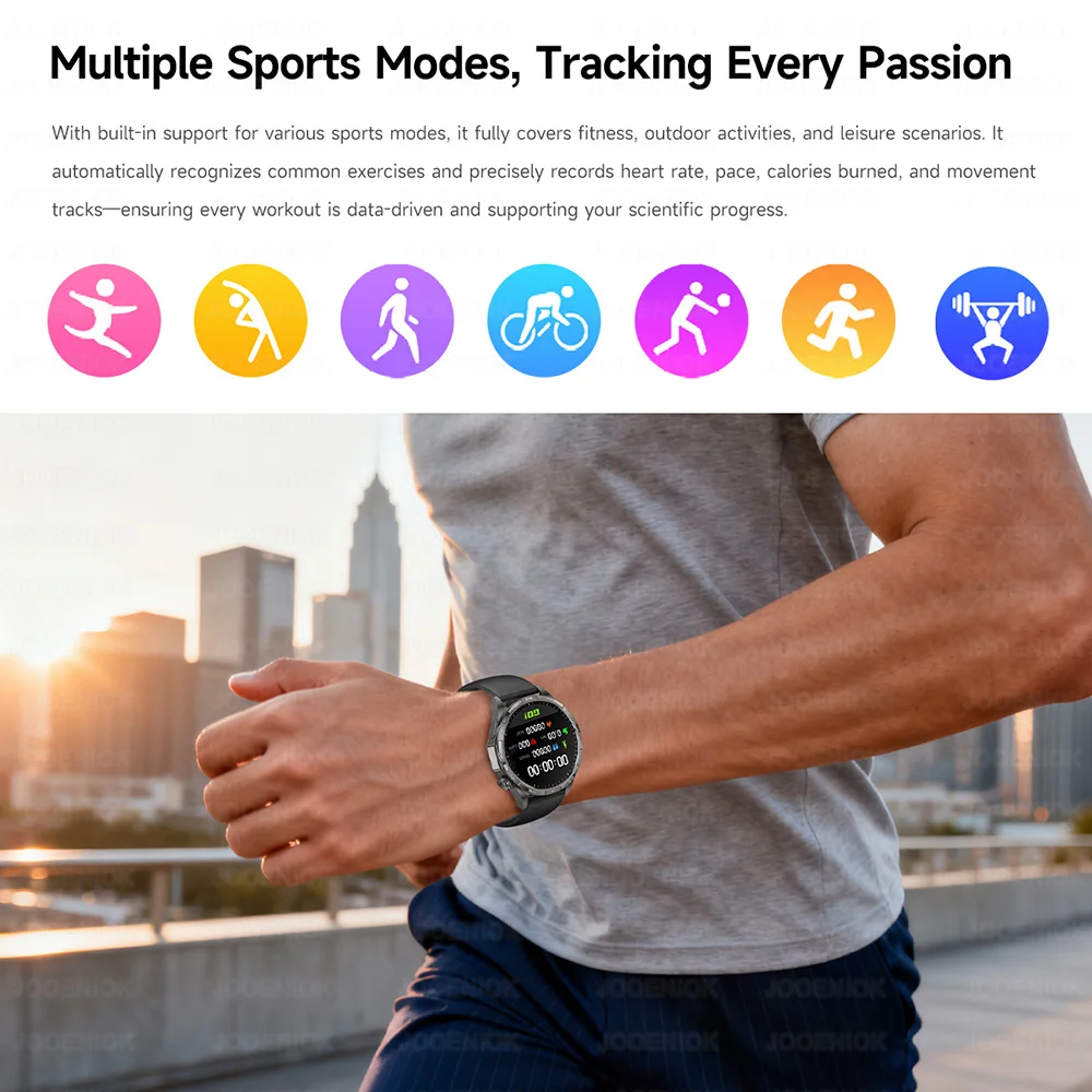 2025 ساعة جديدة 6 Pro Sports GPS ساعة ذكية للرجال HD عرض تتبع الصحة بلوتوث الاتصال الصوتي مساعد الرياضة Smartwatch