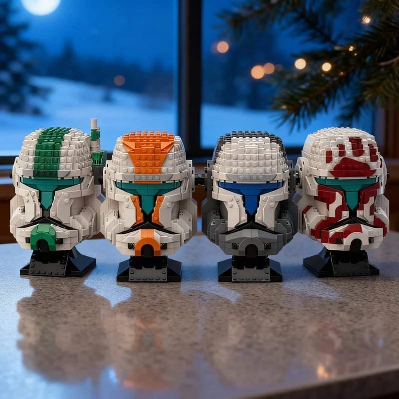 

Набор для сборки модели шлема коммандоса MOC (3453 детали) — креативный конструктор для взрослых и детей, отличный подарок, декор для демонстрации