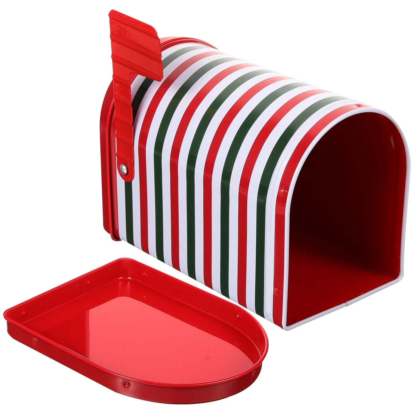 

Mailbox Metal Cookie Tins Santa Mailbox Christmas Letters Santa Decorative Tinplate Mailbox