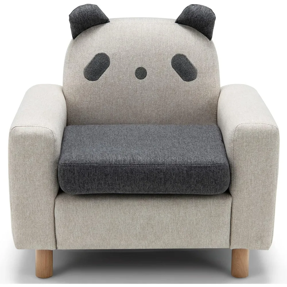 

Kids Couch, Children's Cartoon Sofa Chair w/Solid Wood Frame, Thick Cushion, Child Armchair for Play Room, Kindergarten, Kids R