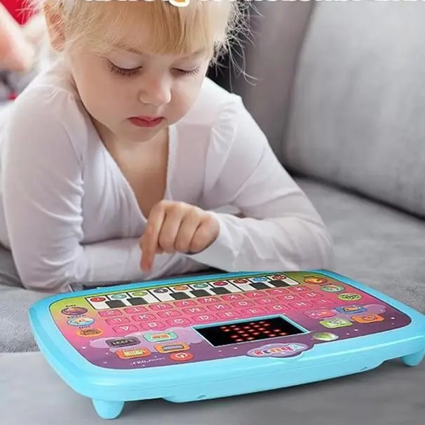 Macchina multifunzionale per l'apprendimento parlante dell'inglese con schermo, grande giocattolo educativo per neonati e neonati