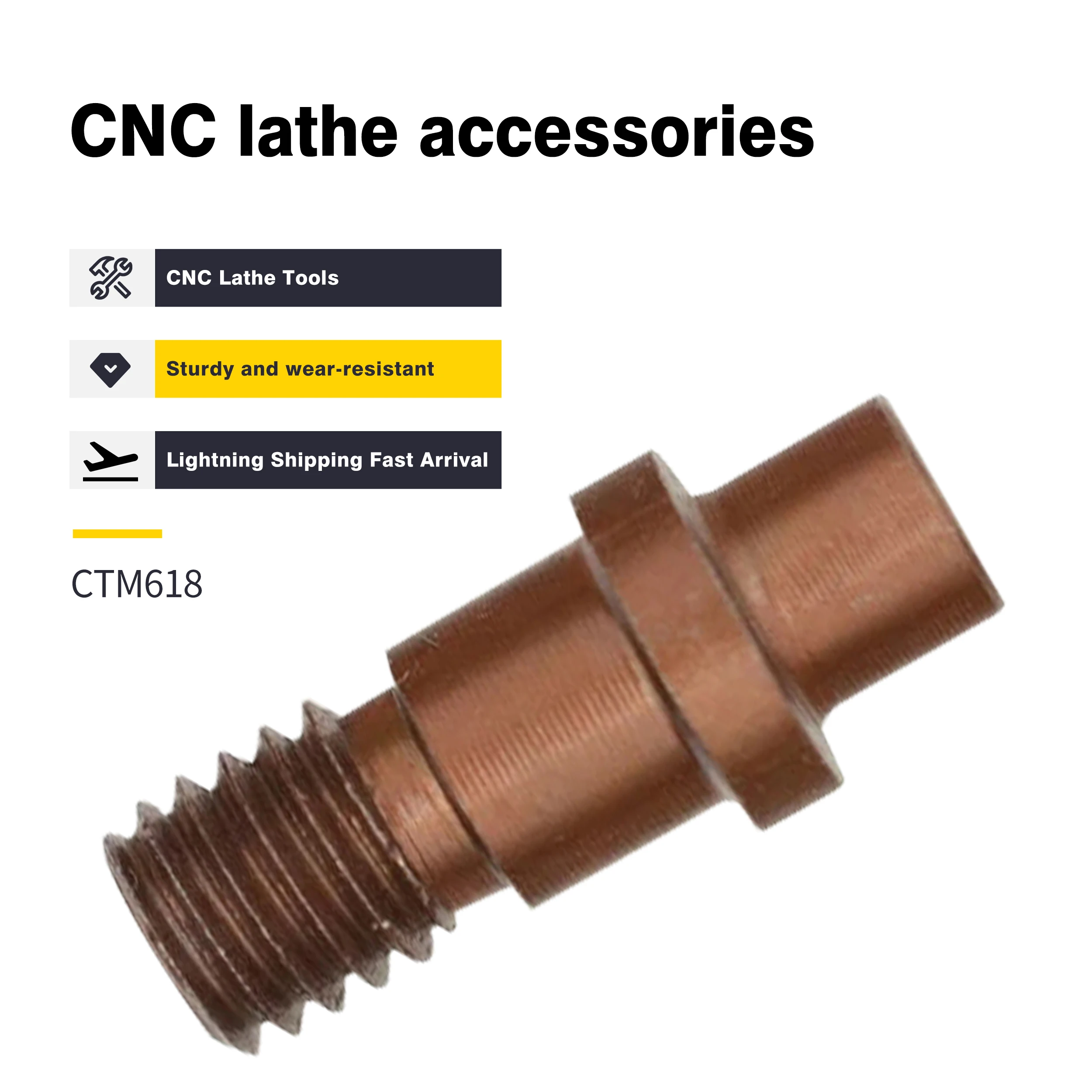 CNC Torno Ferramenta Centro Pin, Usado para ferramentas de torneamento, Acessórios de descanso, CTM510, CTM513, CTM515, CTM613, CTM617, CTM618, CTM619, CTM822, CTM1022