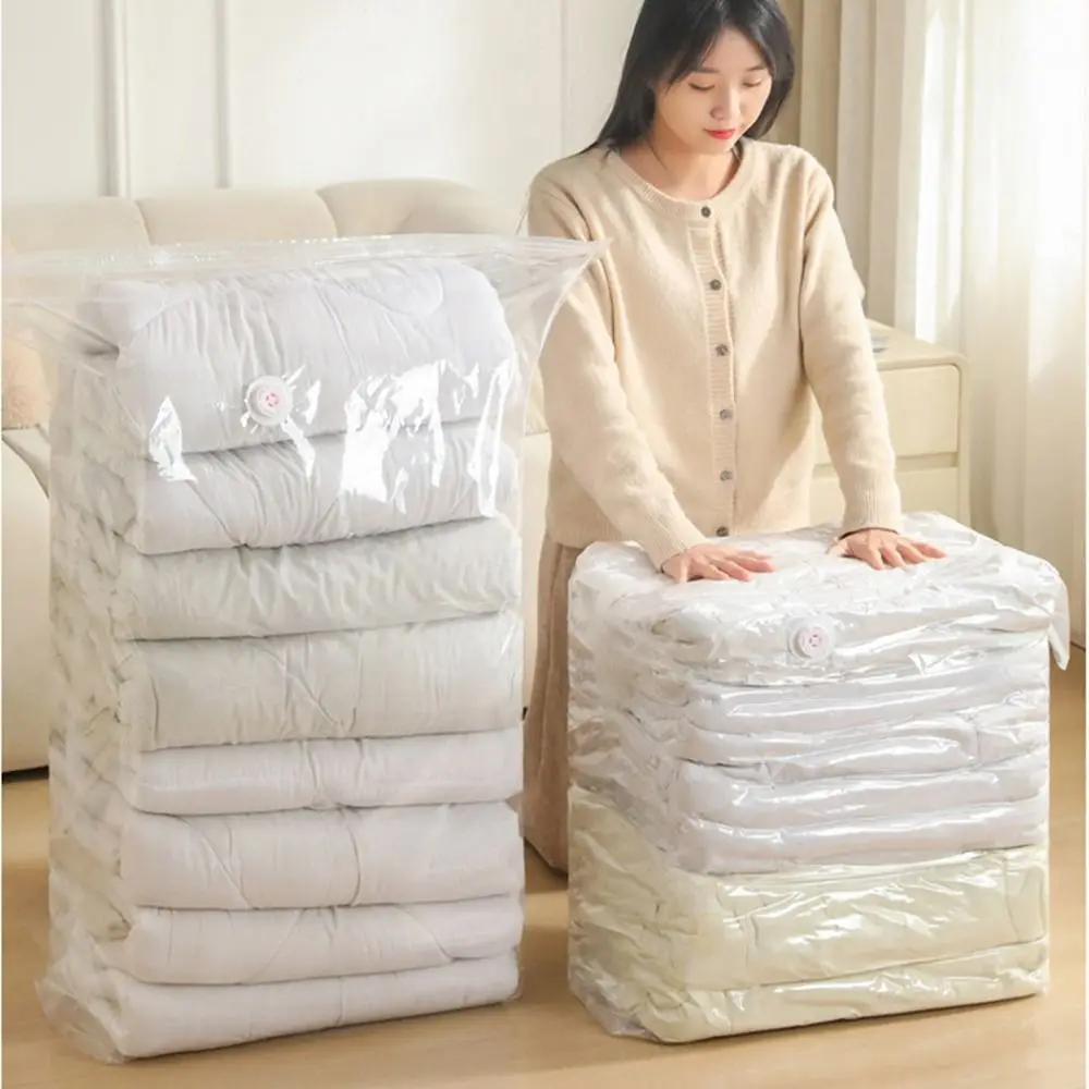 

Plastic Vacuum Compression Bag Thickened Three-Dimensional Vacuum Storage Bags No Need Pump Space Saver
