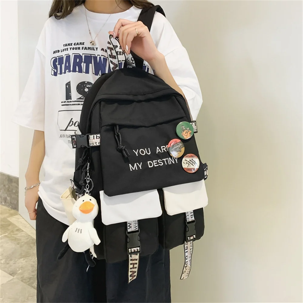 Nuovo zaino Casual per studenti delle scuole medie coreano Harajuku Campus zainetto borsa per Computer pendolare di grande capacità per uomo donna