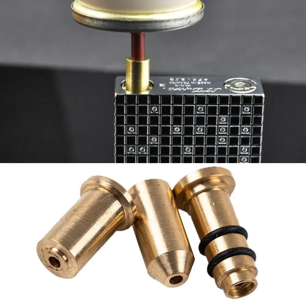 New Reusable Inflatable Head Brass Nozzle Refill Butane For Dupont Ligne 2/Gatsby Gas Adapter Filling Valve Lighter Accessories