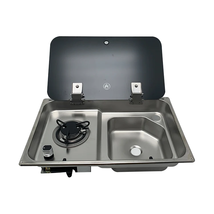 Portable Camping Stainless Steel Stovetop Cover RV Gasherd Gas Stove and Sink RV Parts Accessories