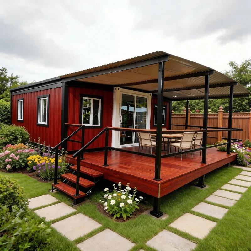 Prefab Tiny House 20Ft 40Ft Expandable Container Home Garden Rooms Steel Structure Prefabricated Building Modular House Cabins