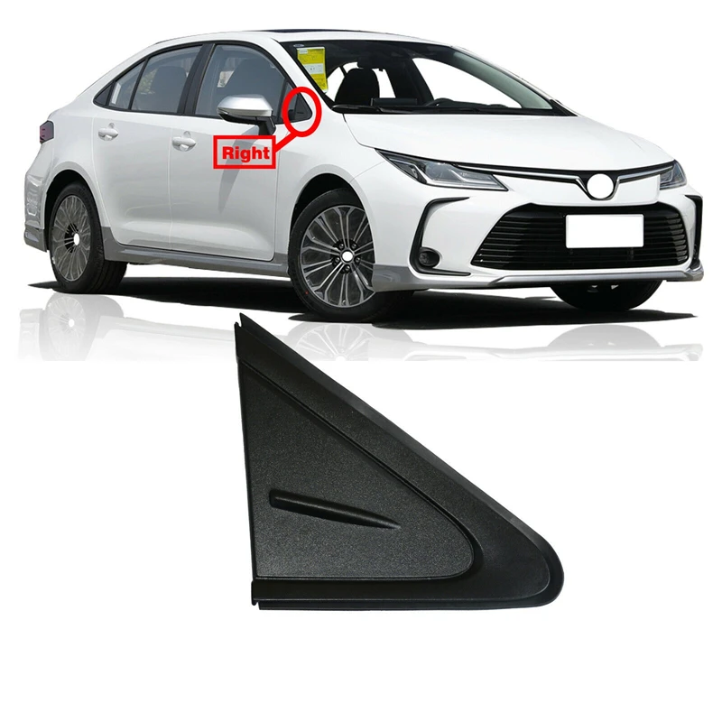 

60118-02370 60117-02370 Left/Right Car Front Rearview Mirror Triangle Trim Frame Cover For Toyota Corolla EU 2019 2020 2021