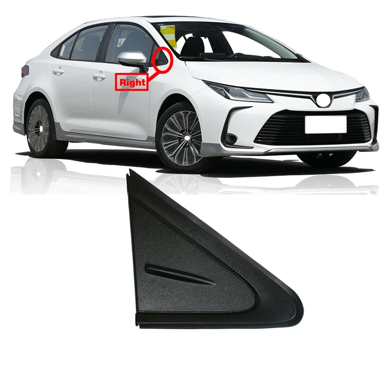 60118-02370 60117-02370 Left/Right Car Front Rearview Mirror Triangle Trim Frame Cover For Toyota Corolla EU 2019 2020 2021