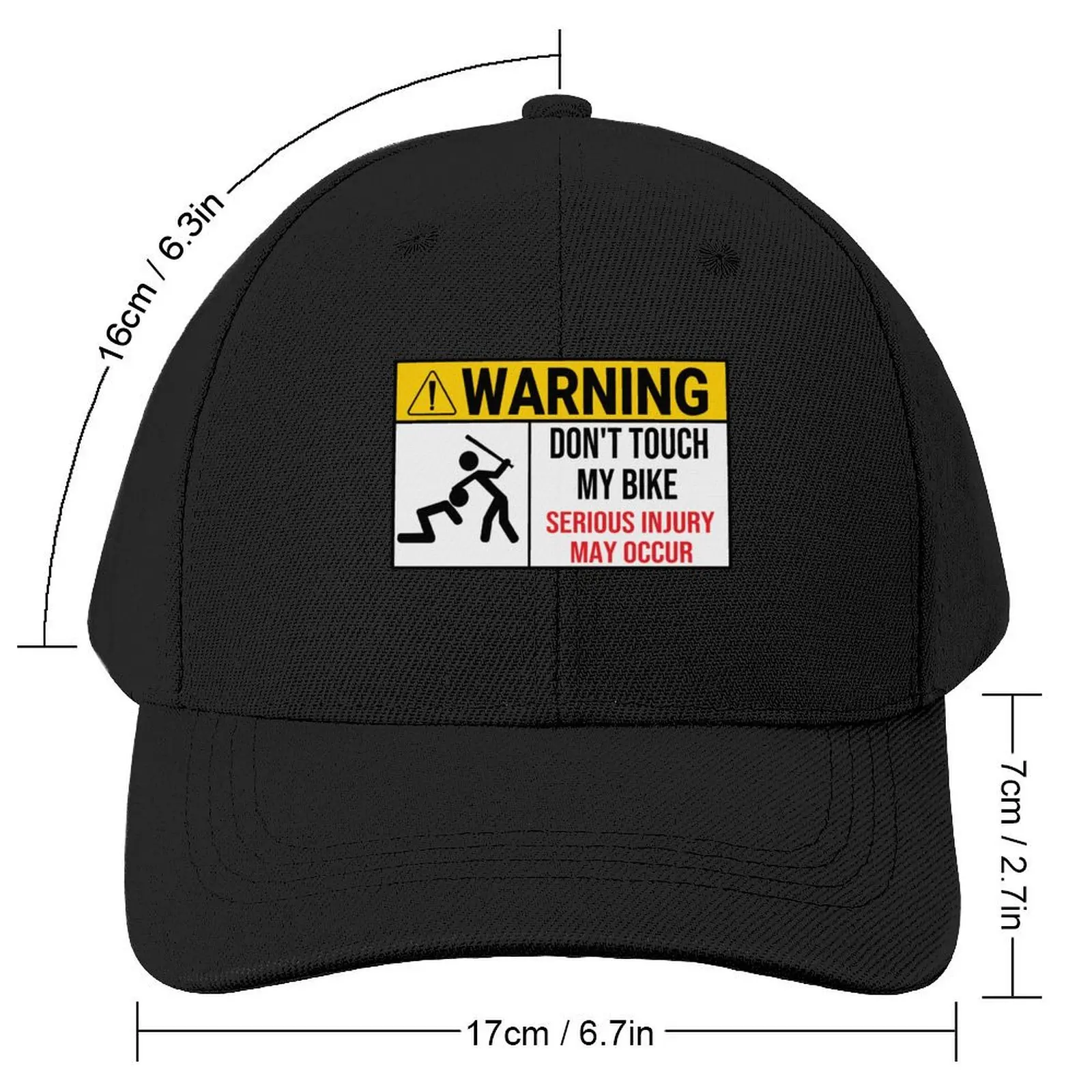 Motorcycle Don’t Touch My Bike, Warning Don’t Touch My Bike Baseball Cap Luxury Cap summer hat Mens Hats Women's