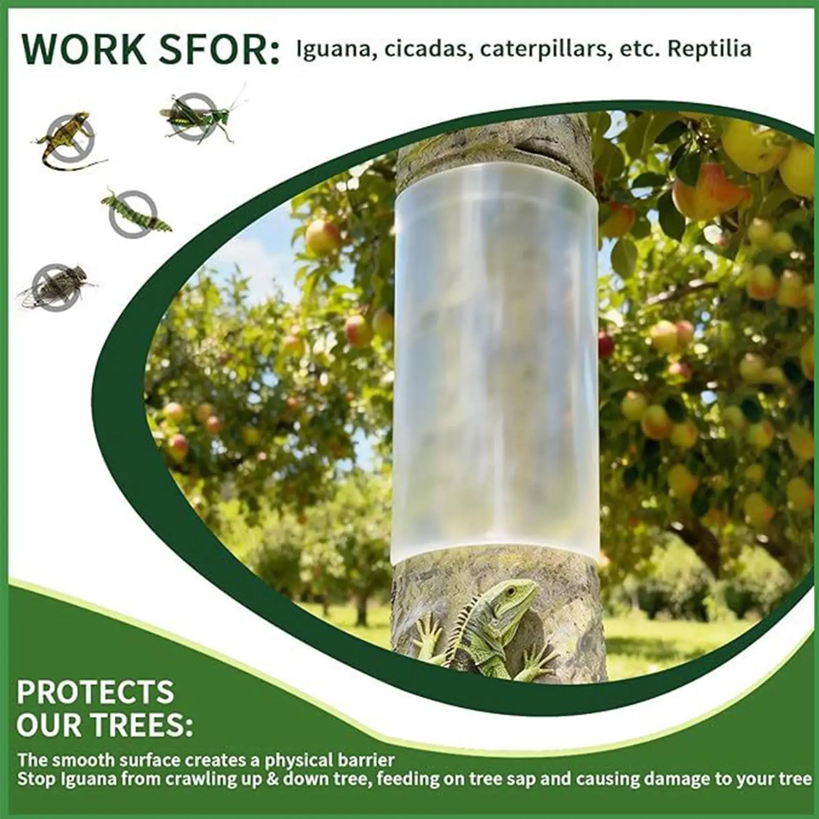 Tree Guard With Tape Waterproof Thickened Cover Iguana Tree Wrap For Reptile Prevention For Garden Patio Pathway Backyard