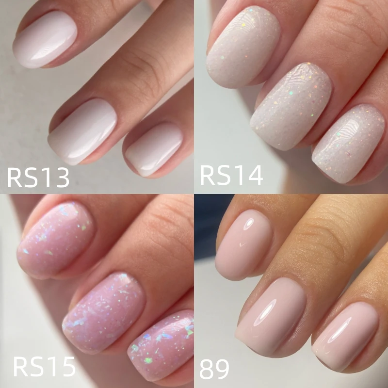 MSHARE 30ml Camouflage Rubber Base Gel Nails Beige Pink Gel Color Gel Nail Polish Soak Off Varnish Lacquer UV LED Gel Refill