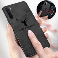Fashion Cloth Case For OPPO Reno 2 Z 3 5 Pro Find X3 Lite X2 Neo A91 A52 A72 4G A5 A9 A53 2020 Magnetic Protection Soft Cover