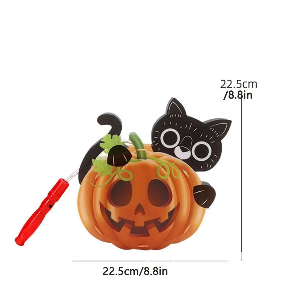 متوهجة فانوس الهالوين DIY مضيئة اليقطين هالوين اليقطين فانوس DIY المواد حقيبة شبح شبح مهرجان فانوس الأطفال #5