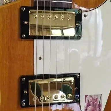 

1 комплект, оригинальная стандартная электрогитара PRO, звукосниматель Alnico Humbucker, золотая крышка