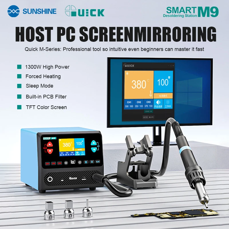 Quick M9 Intelligent Desoldering Station: The Ultimate 9-Channel Solution for Precision Electronics Repair