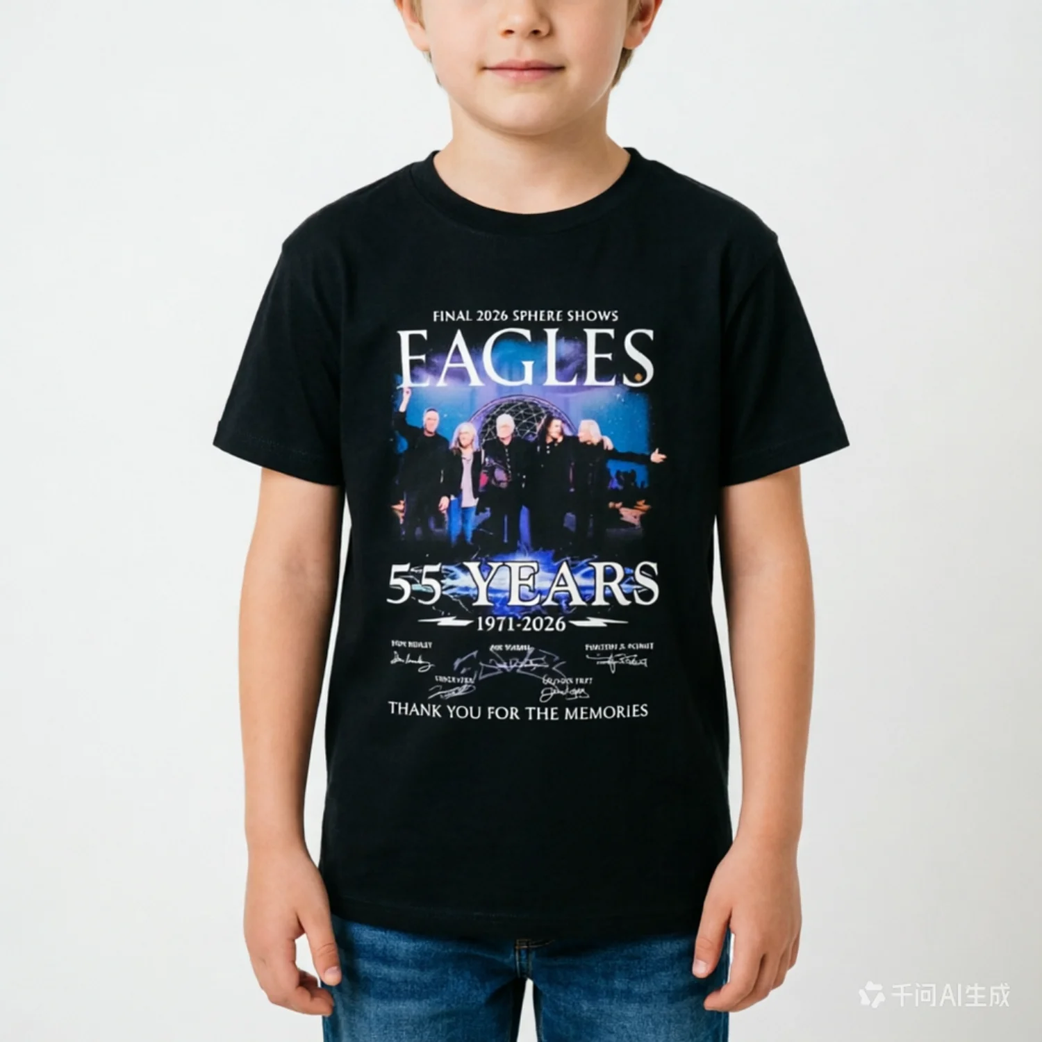 Eagles Final 2026 Sphere Shows 55 Years 1971 2026 T-Shirt for  Summer T-Shirts for Kid/Adlut