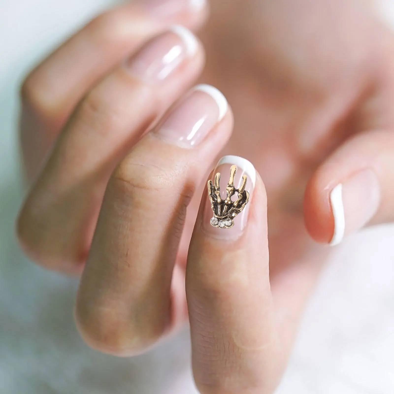 

1 Box Halloween Art Studs Spider Charms Goth Nail Jewelry Nail Hands Charms Accessories Decor