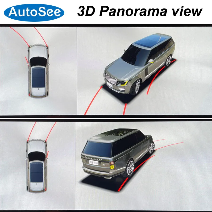 

fit original OEM monitor for Land Rover Range rover Evoque 360 degree camera birds eye panoramic view surround parking reverse