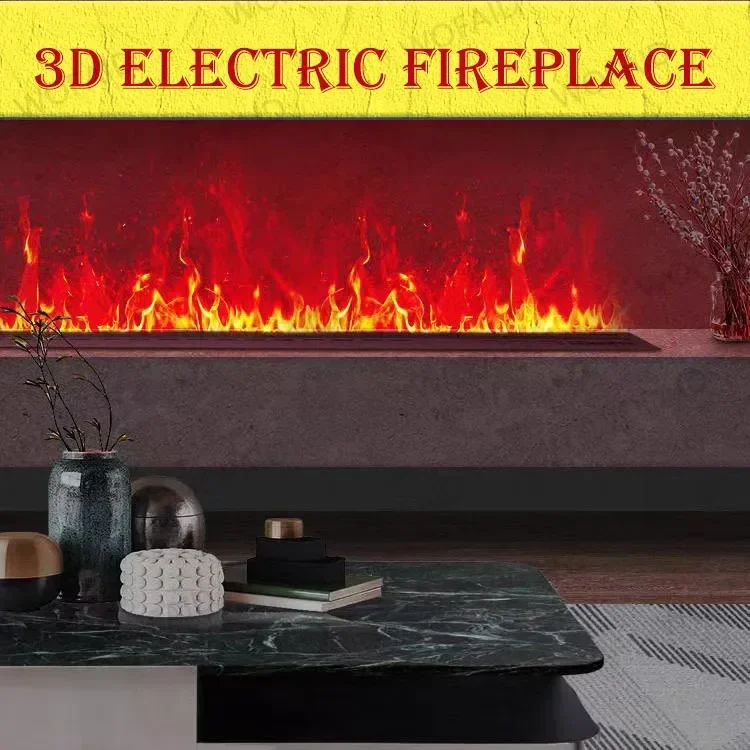 

Majestic 3D Steam Electric Fireplace Vapor Fake Fire Estufa Indoor Firepalce with TV Stand Firepit Custom VAT Included