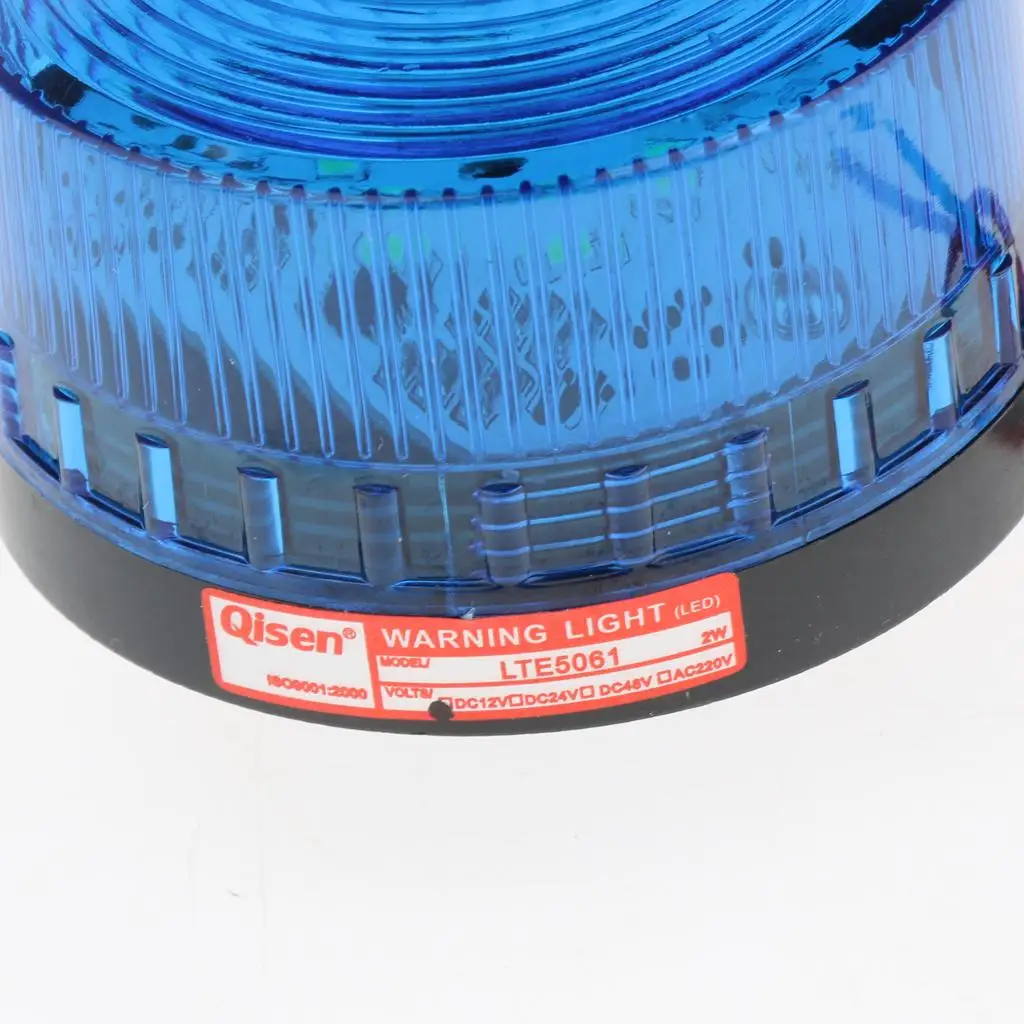 Stroboscopic Warning Light Blue Industrial LED Beacon Emergency Flash Lamp for Power Loss Protection