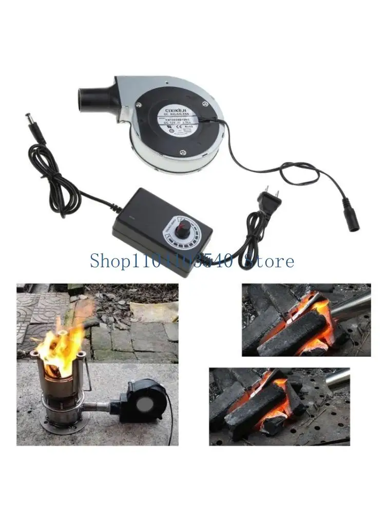 

02DC 25W Brushless Blower AC100-240V 50/60HZ Input BBQ Fan Portable Blower