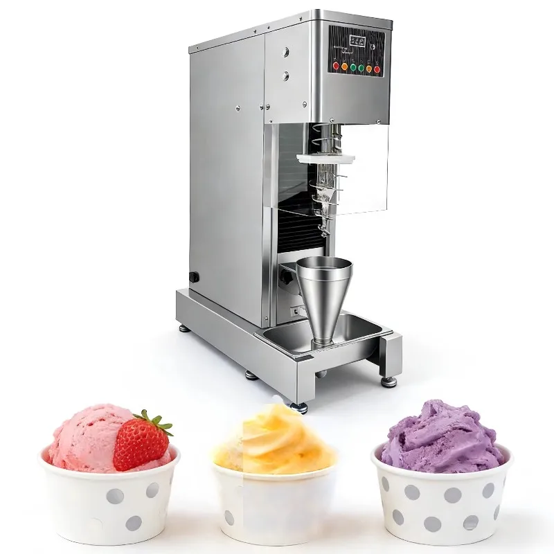 Stainless Steel 304 Automatic Ice Cream Mixer & Blender For Milk Water Fruit & Yogurt-New 750W Commercial Use