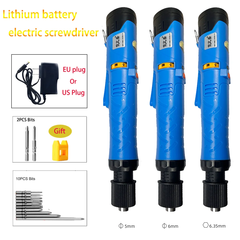 

New Electric Screwdriver Handheld Cordless with 12V Recharge Battery Electric Screw Driver Adjustable Torque in Screw Bit tool