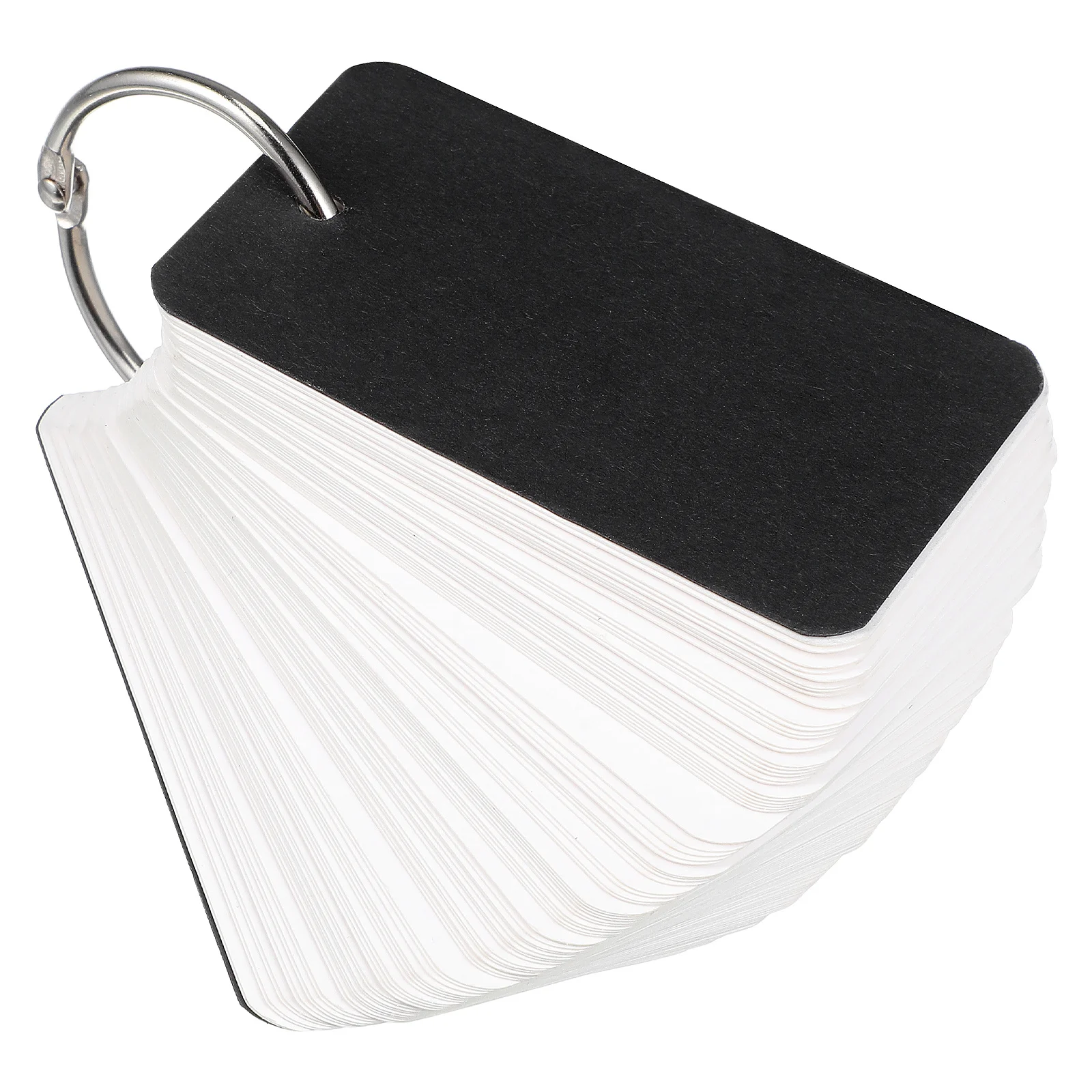 100 pçs cartões de palavra do alfabeto em branco portátil recarregável blocos de notas fichário anel diy estudo papelaria para escritório escolar