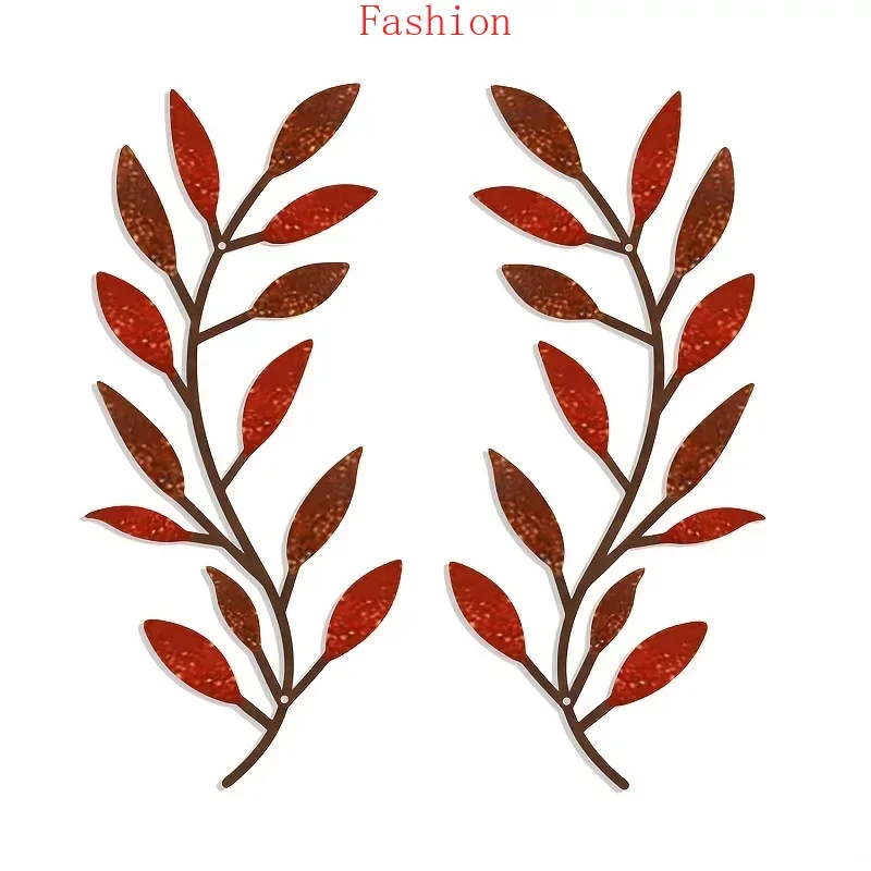 

Iron Crafts Wall Hanging Decor Leaves Metal Home Decoration Art Wrought Iron LivingRoom Ornaments Pendants Crafts Decorations wa