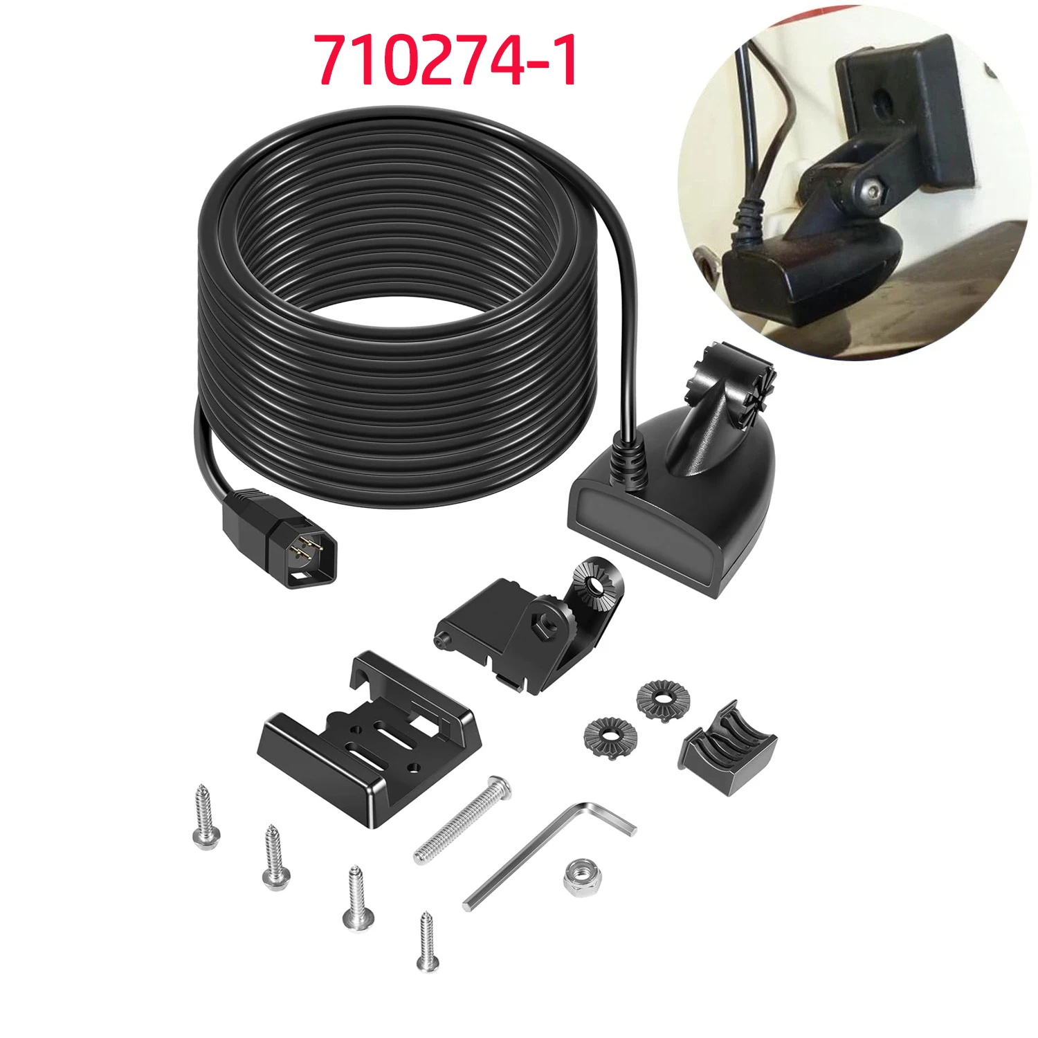 

XNT-9-HW-T Transom Temperature Transducer for Humminbird Helix 5/7/8/9/10/12 with Dual Spectrum Chirp Sonar #710274-1