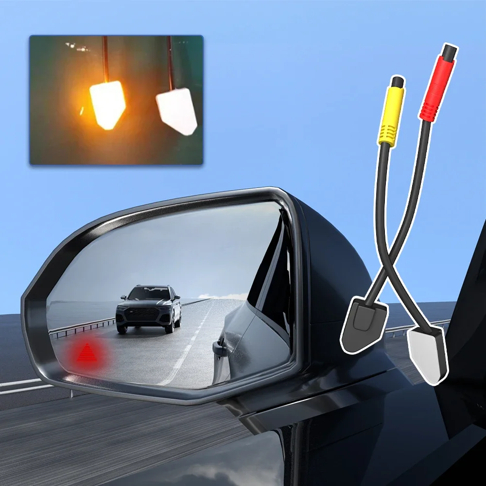 77GHZ BSD Single Radar Sensor Car Safer Parking Driving With Led Light Warning System Blind Spot Detect Mirror Safe Drive BSM