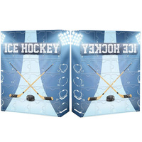 Hockey Advent Calendar 2024 Acrylic Holiday Gift 24 Day Countdown Ice Ball Decoration Miniature Keepsake for Christmas Kids Gift