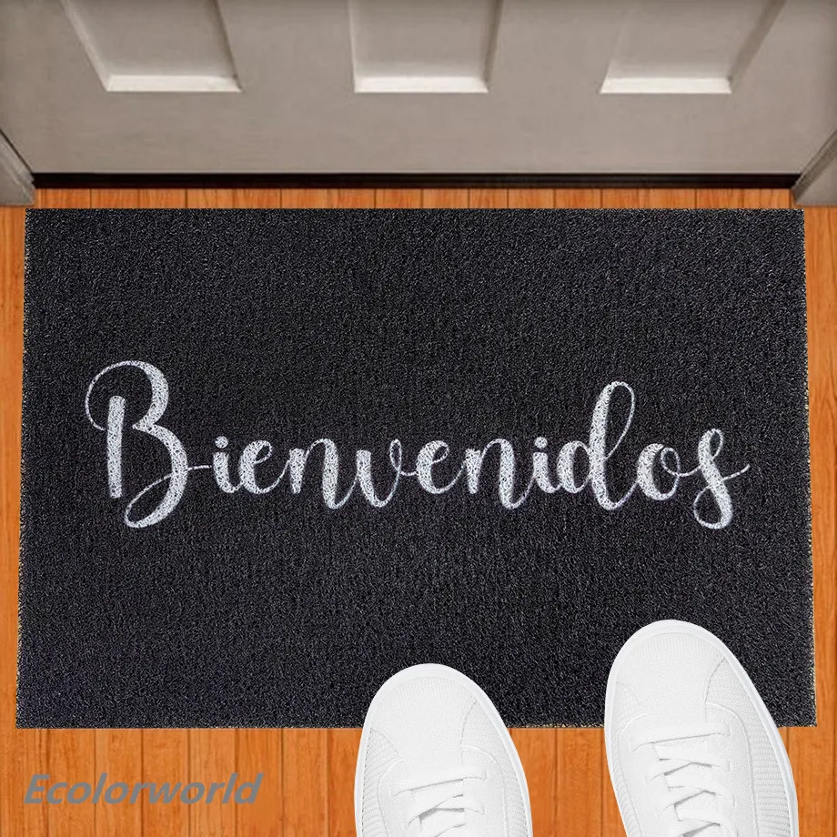 Personalized Doormat Entrance Welcome Mats Hallway Doorway PVC Rugs Custom Floor Mat Carpet Dust Proof Any Color Any Logo