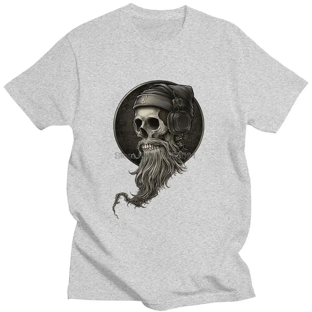 Vintage Winya No. 99 Skull Beard T Shirt Men Short Sleeves Cotton T-shirt Horror Gothic Head Tshirt Designer Classic Tees Tops