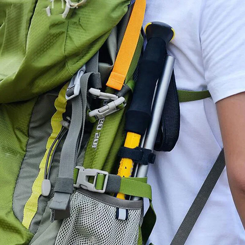 7075 Aluminum Alloy Outdoor Telescopic Climbing Stick Ultra Light Crutch Folding Stick Hiking Climbing Stick Carbon Free Crutch