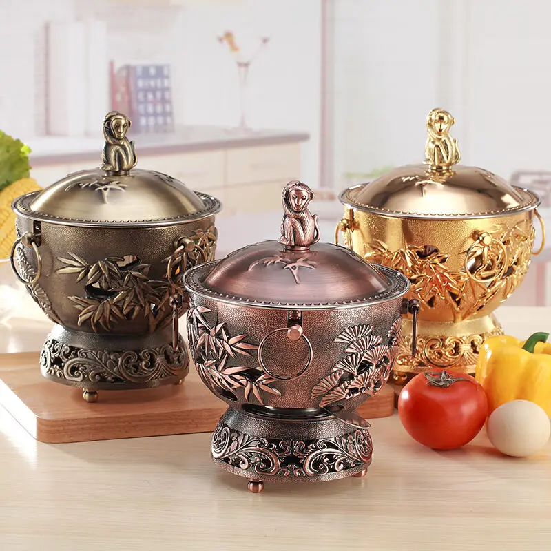 

Stove chafing dish commercial single stainless steel fire boiler household one-person one-mouthful lamp hotpot oil royal lion.