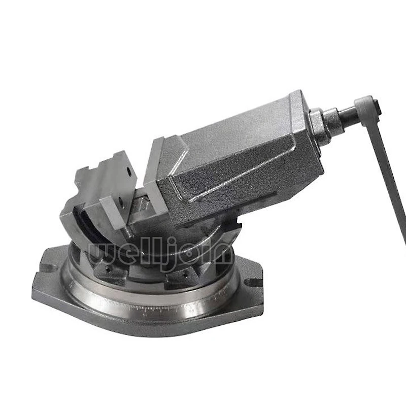 High precision 4 Inch Inclinable Angle Solid Flat Tongs 360-Degree Rotary Precision Taper Vise Precision High Quality