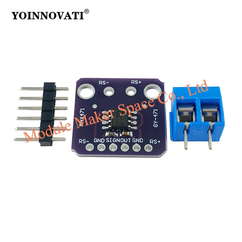 Max471 Voltage Current Sensor Module GY-471,with Pre-Wired Terminal Block,compatible with Arduino ESP32 Power Monitoring Tester